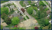 Ottawa Home Builder: Homes in Westboro - Luxury living in a green neighbourhood - Byron House Aerial