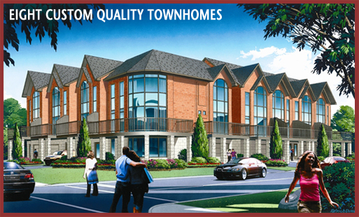 Ottawa Downtown Home Builder: The Town Homes on North River Road - New Town House/Artist Rendering